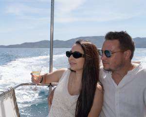 couples on boat