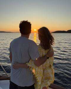 couple on boat